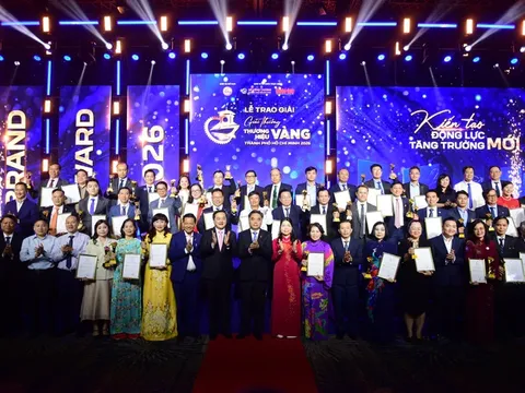 50 thương hiệu tiêu biểu được vinh danh tại Giải thưởng Thương hiệu Vàng TP.HCM 2026