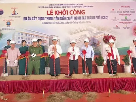 TP.HCM khởi công Trung tâm Kiểm soát bệnh tật giai đoạn 2, vốn đầu tư gần 775 tỷ đồng