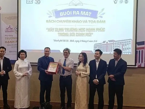 Trường Đại học Sư phạm TP.HCM ra mắt sách chuyên khảo và tọa đàm “Xây dựng trường học hạnh phúc trong bối cảnh đổi mới”