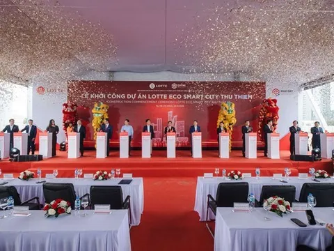 Lotte bắt tay Phát Đạt khởi công dự án Lotte Eco Smart City Thu Thiem với tổng vốn đầu tư khoảng 60.000 tỷ đồng