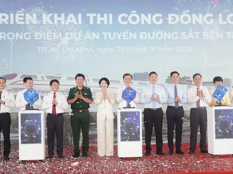 VinSpeed tăng tốc thi công tuyến đường sắt tốc độ cao Bến Thành – Cần Giờ, hướng đến vận hành năm 2029