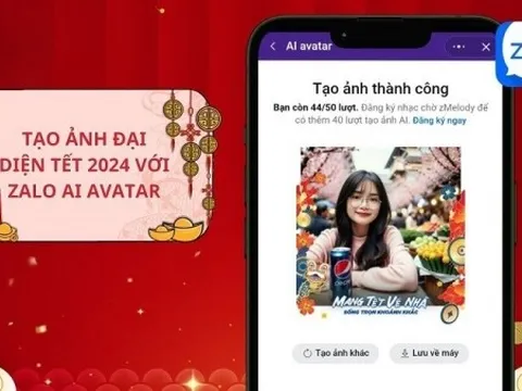 Tạo ảnh đại diện Tết bằng AI trên Zalo cực xịn
