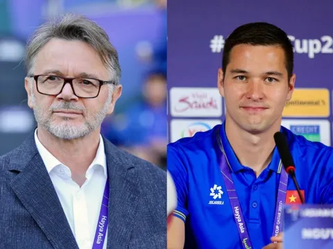 HLV Troussier và Nguyễn Filip chúc mừng năm mới bằng tiếng Việt
