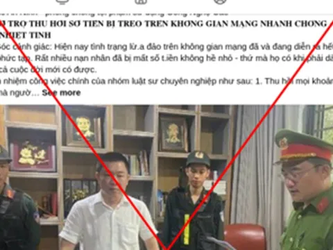 Cảnh báo thủ đoạn mạo danh Bộ Công an, công ty Luật, Văn phòng Luật sư hỗ trợ lấy lại tiền bị lừa, bị treo