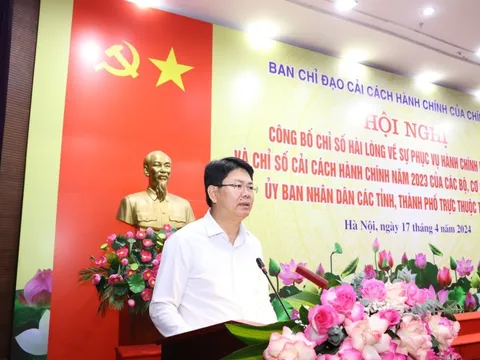 Bộ Tư pháp đứng đầu các bộ, ngành về Chỉ số Cải cách hành chính năm 2023