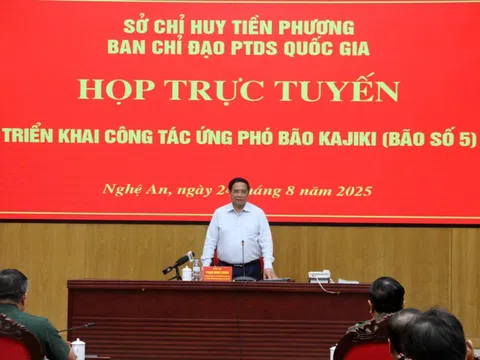 Thủ tướng họp khẩn ứng phó bão số 5: Bảo vệ tính mạng nhân dân là mục tiêu cao nhất