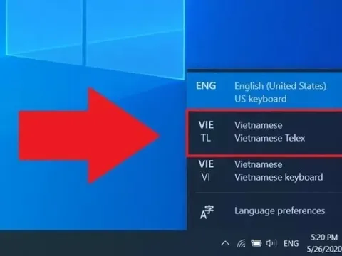 Cách cài đặt bộ gõ tiếng Việt Microsoft trên Windows nhanh chóng
