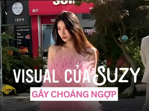 Visual của Suzy gây choáng ngợp: Diện váy cúp ngực rộng thùng thình vẫn nổi bần bật