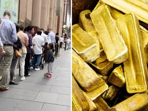 Không chỉ người Việt Nam, người dân của quốc gia này cũng đang xếp hàng dài chờ mua vàng