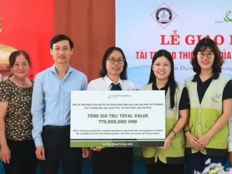 GNI hỗ trợ khắc phục hậu quả sau mưa bão: Chung tay vì môi trường học tập an toàn, chất lượng cho học sinh tại tỉnh Hà Tĩnh