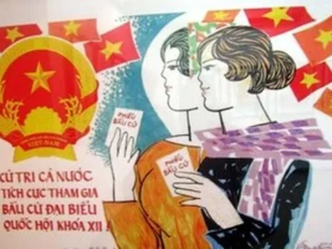Triển lãm tranh cổ động tấm lớn kỷ niệm 80 năm Ngày Tổng tuyển cử đầu tiên