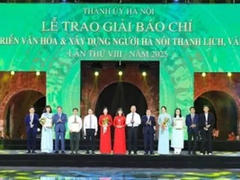 33 tác phẩm đoạt Giải báo chí văn hóa và xây dựng người Hà Nội thanh lịch