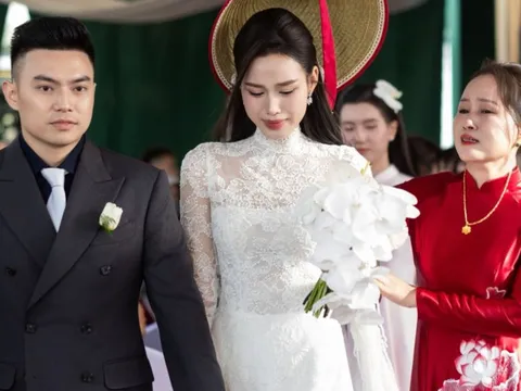 Choáng trước số vàng và tiền cưới Hoa hậu Đỗ Thị Hà nhận ở lễ thành hôn hôm nay