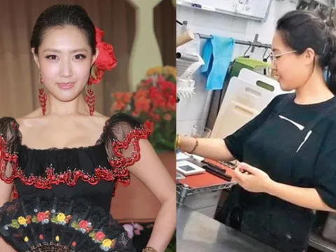 Nữ diễn viên nổi tiếng bị bắt gặp đi làm phục vụ tiệm mì kiêm rửa bát