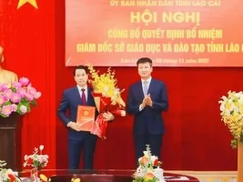 Ông Luyện Hữu Chung được bổ nhiệm làm Giám đốc Sở GD&ĐT tỉnh Lào Cai