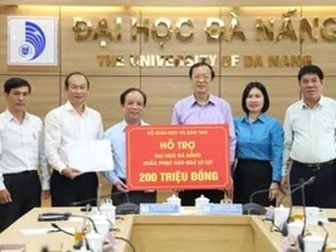 Bộ GD&ĐT hỗ trợ Đại học Đà Nẵng 200 triệu đồng khắc phục hậu quả sau bão lũ