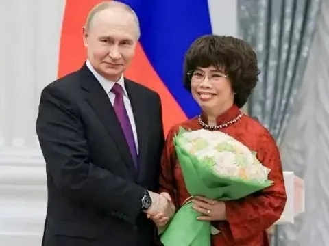 Tổng thống Nga Vladimir Putin: 'Các dự án của bà Thái Hương góp phần tăng cường hợp tác chiến lược giữa hai nước'