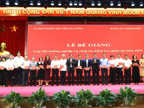 Bế mạc lớp bồi dưỡng nghiệp vụ chuyên sâu về công tác kiểm tra, giám sát năm 2025