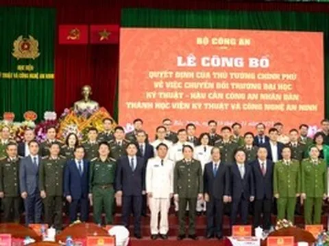 Phấn đấu xây dựng Học viện Kỹ thuật và Công nghệ an ninh trở thành 'bộ não kỹ thuật, công nghệ'