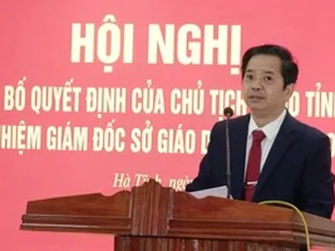 Hà Tĩnh có tân Giám đốc Sở Giáo dục và Đào tạo