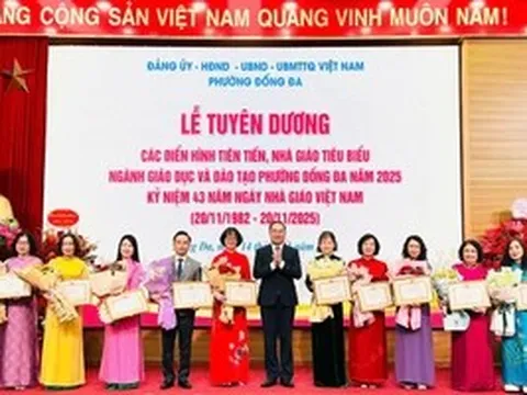 Phường Đống Đa tuyên dương các nhà giáo điển hình tiên tiến