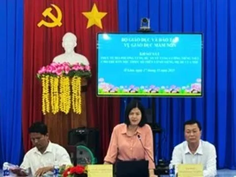 Bộ GD&ĐT khảo sát triển khai tăng cường tiếng Việt cho trẻ dân tộc tại An Giang