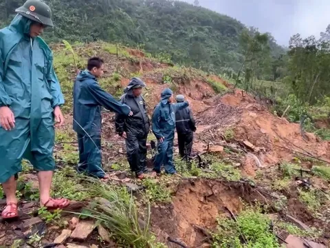 Phát hiện nhiều vết nứt ở núi Ngang, Đà Nẵng sơ tán khẩn cấp 59 hộ dân