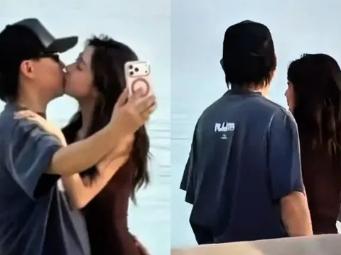 Nam ca sĩ U50 bị bắt gặp 'khoá môi' nồng cháy với hot girl kém 16 tuổi trên bãi biển
