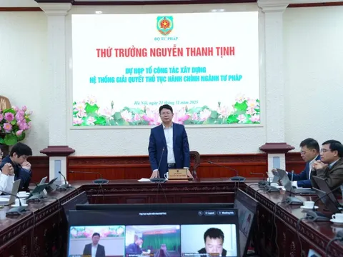 Sớm triển khai hệ thống giải quyết thủ tục hành chính thống nhất của ngành Tư pháp
