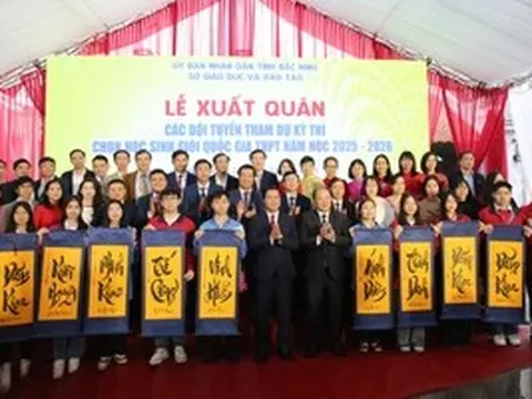 Lãnh đạo tỉnh Bắc Ninh động viên học sinh dự kỳ thi chọn HSG quốc gia