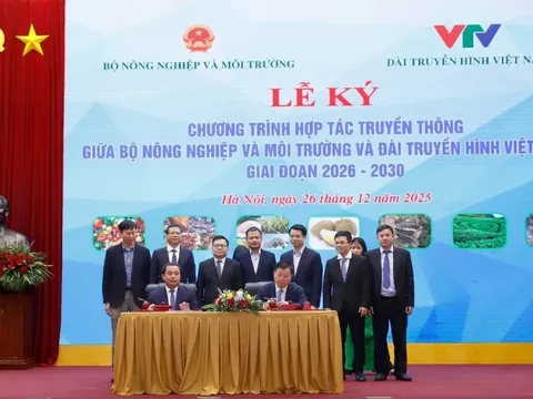 Bộ Nông nghiệp và Môi trường ký hợp tác truyền thông với Đài Truyền hình Việt Nam