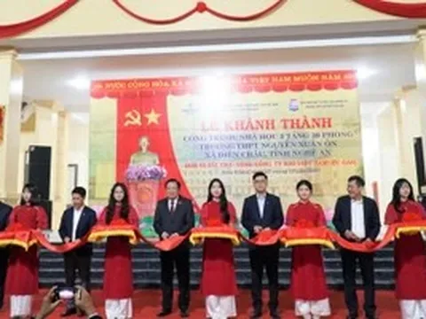 Khánh thành công trình nhà học trị giá 47 tỷ tại trường vùng ven biển Nghệ An