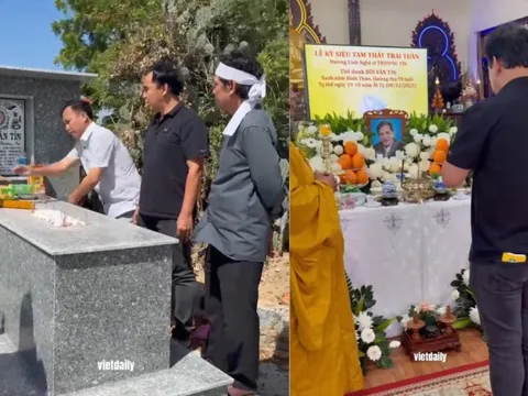 MC Quyền Linh thăm mộ cố nghệ sĩ Thương Tín