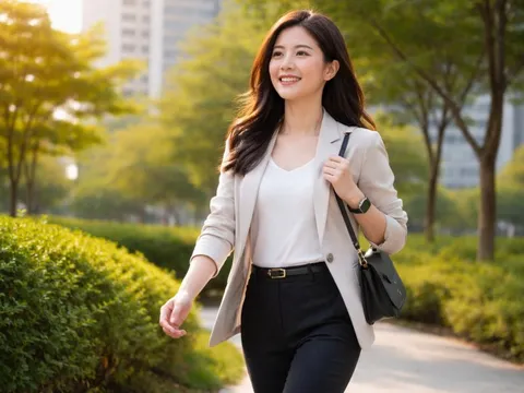 Đi bộ 20 phút mỗi ngày, cô gái trẻ bất ngờ về cơ thể sau một tháng 0