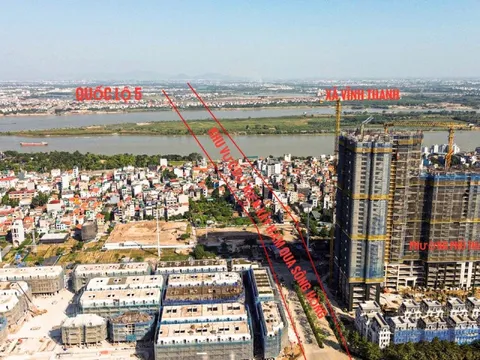 Toàn cảnh khu vực sắp xây hầm đường bộ 2 tầng qua sông Hồng gần 22.000 tỷ đồng