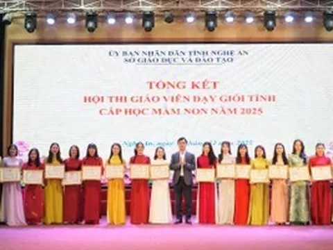Sở GD&ĐT Nghệ An công nhận 356 giáo viên dạy giỏi tỉnh cấp mầm non