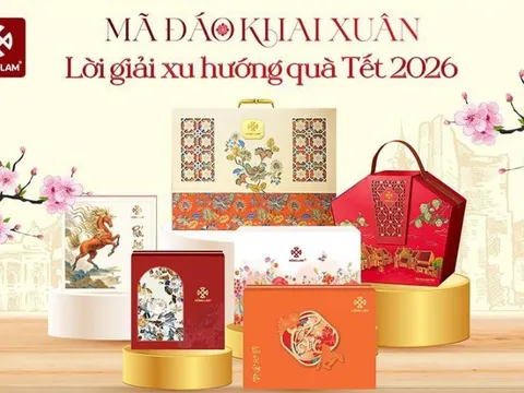 Xu hướng quà Tết doanh nghiệp 2026 & Giải pháp từ Ô mai Hồng Lam