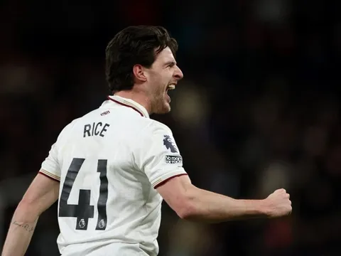 Rice đưa Arsenal tiến một bước dài tới ngôi vương