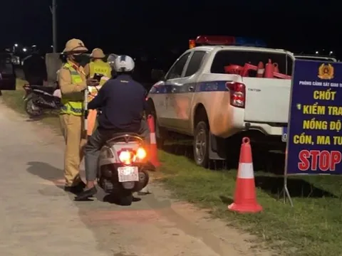 CSGT Công an Hà Tĩnh xử lý 171 trường hợp vi phạm nồng độ cồn trong kỳ nghỉ Tết dương lịch