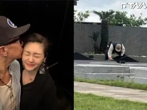 DJ Koo lặng lẽ dọn mộ Từ Hy Viên ngay ngày đầu năm mới