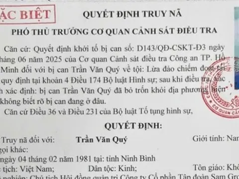 Truy nã đặc biệt Chủ tịch HĐQT Công ty Cổ phần Tập đoàn Sam Group