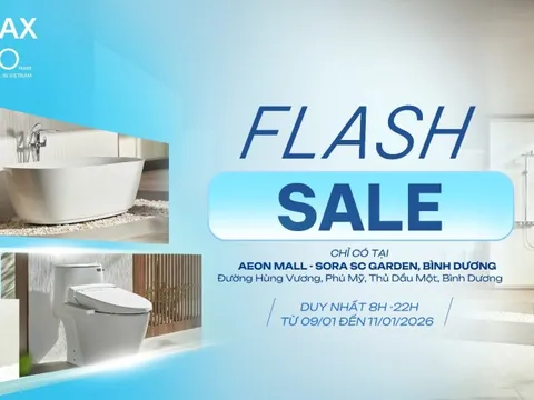 INAX kỷ niệm 30 năm tại Việt Nam với chương trình Flash Sale mừng năm mới tại Bình Dương