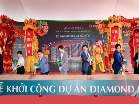 Van Phuc Group khởi công phần hầm Diamond Sky: Dấu ấn biểu tượng sống mới