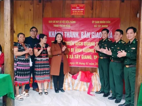 Bộ đội biên phòng Đà Nẵng hoàn thành 'Chiến dịch Quang Trung', bàn giao nhà cho các hộ dân vùng biên giới