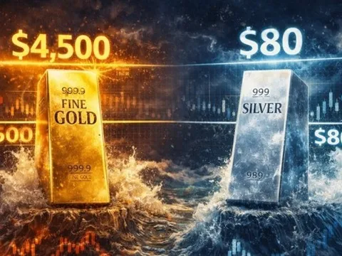 Giá vàng hôm nay 12/1/2026 bứt phá mạnh, 'dây an toàn vẫn cần thắt chặt', Phố Wall tin sớm thách thức các đỉnh lịch sử