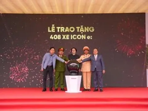 408 xe Honda ICON e: – Hành trình xanh, an toàn vì giao thông học đường