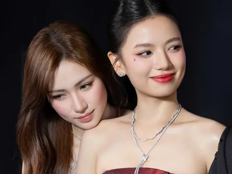 Nữ chính phim Mưa Đỏ tung khoảnh khắc 'gấp đôi visual' với Hòa Minzy