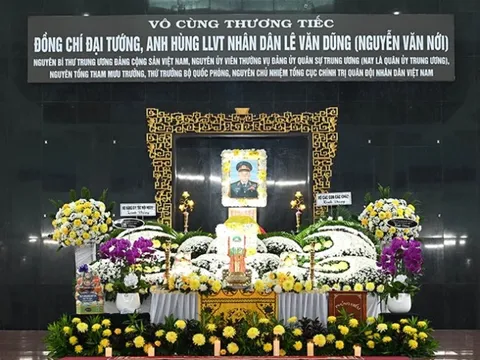 Lời cảm ơn của gia đình Đại tướng Lê Văn Dũng