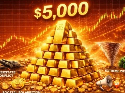 Giá vàng hôm nay 21/1/2026 khả năng cán mốc 5.000 USD rất cao, Mỹ phát động đợt tấn công kinh tế mới, rủi ro đang 'chi phối' toàn cầu