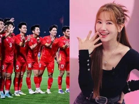 Hari Won tuyên bố đúng một câu khi U23 Việt Nam thắng